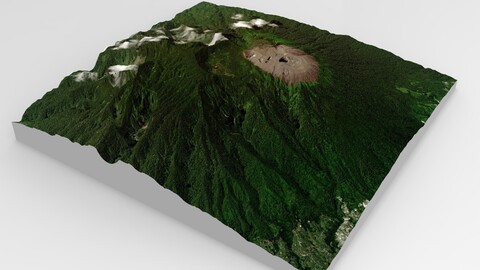 Mount Merapi Volcano in Indonesia