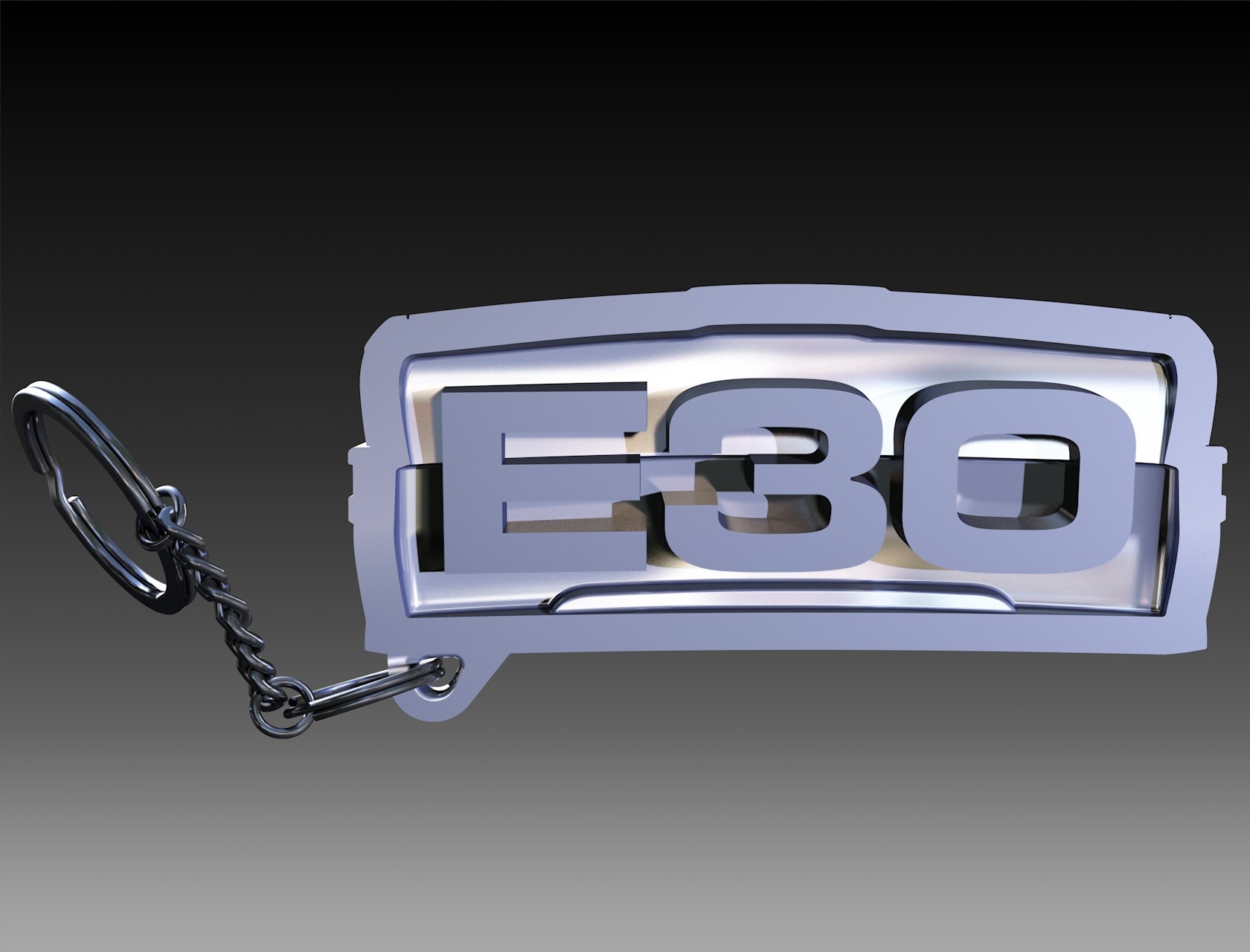 ArtStation BMW e30 Mascot, Keychain, Keyring STL file 3D print. (v4