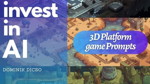3D Platform Game Design Prompt - Midjourney