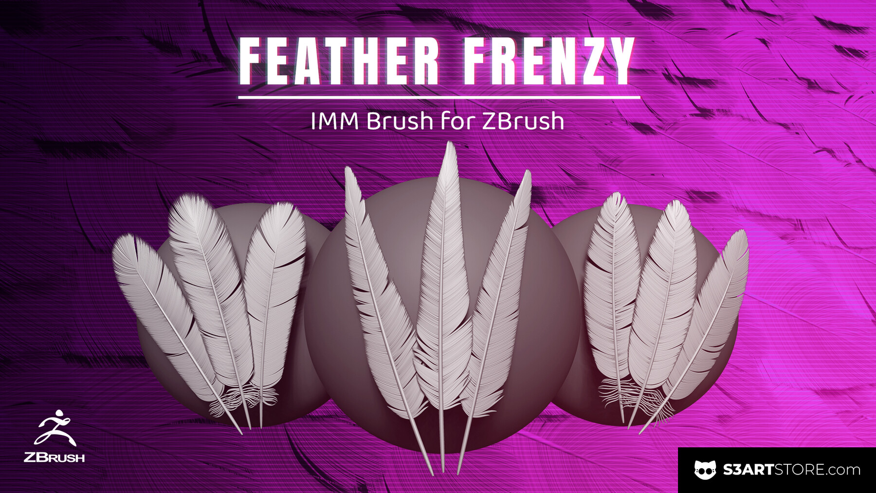 ArtStation - Red-Tailed Hawk Feathers Texture Pack + IMM