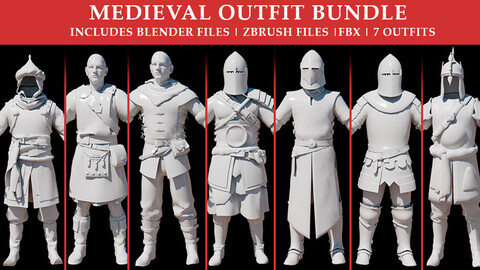 Medieval Outfit Bundle v1  (Updated) 60% OFF FIRST WEEK