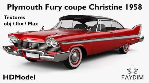 Plymouth Fury coupe Christine 1958 / 80% OFF