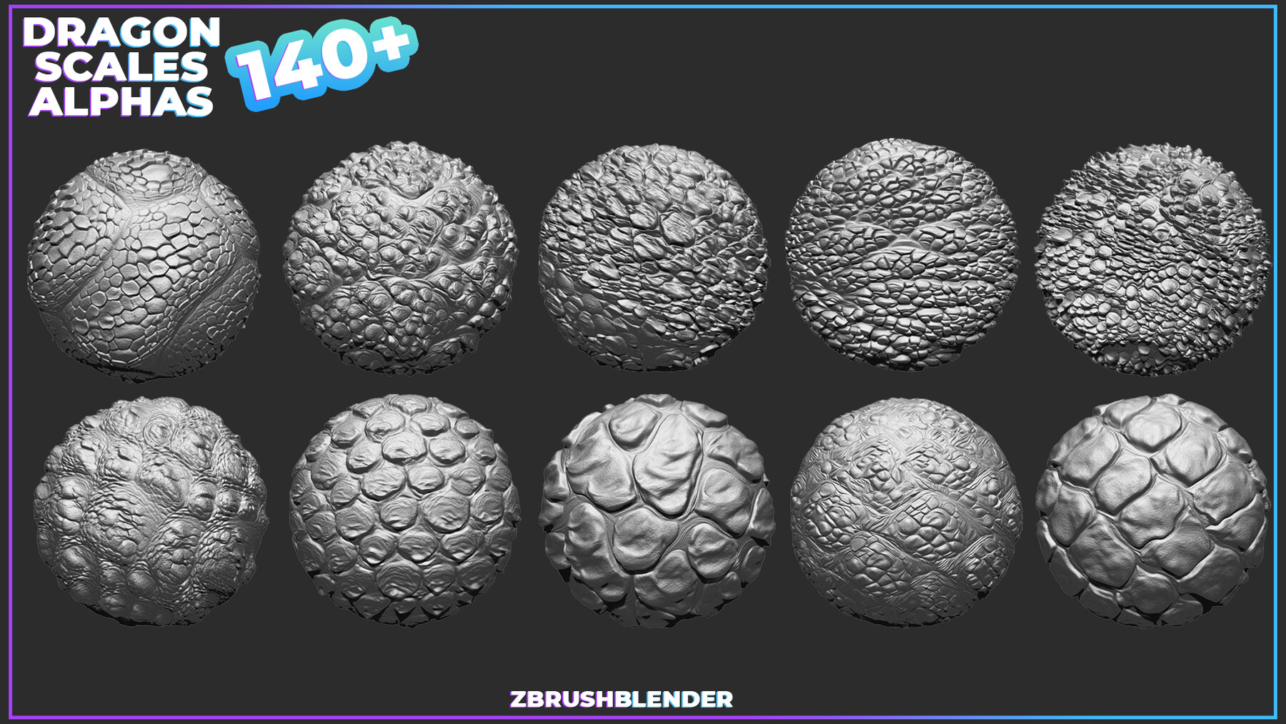 making dragon scales in zbrush