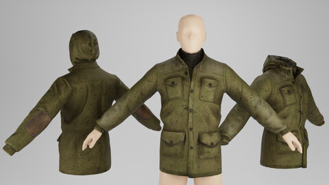 Jacket STALKER Low-poly 3D model