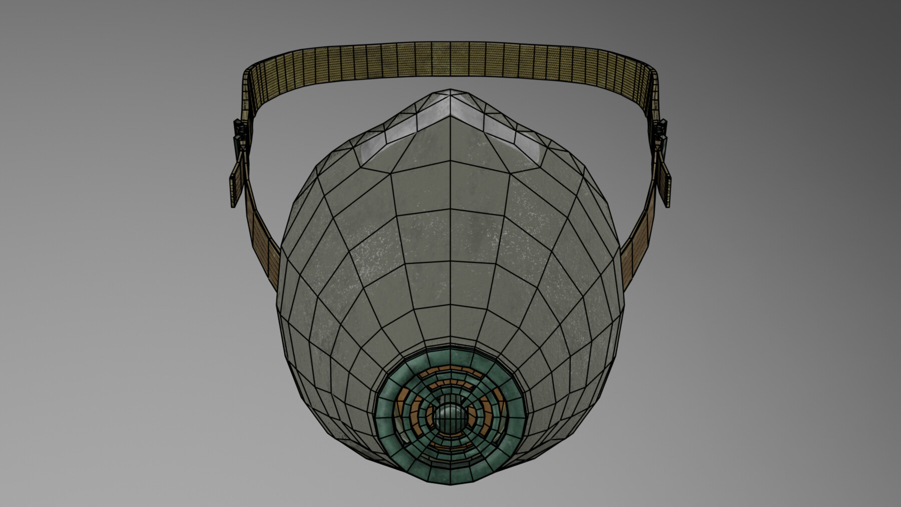 ArtStation Respirator U2KR2 Lowpoly 3D model Game Assets