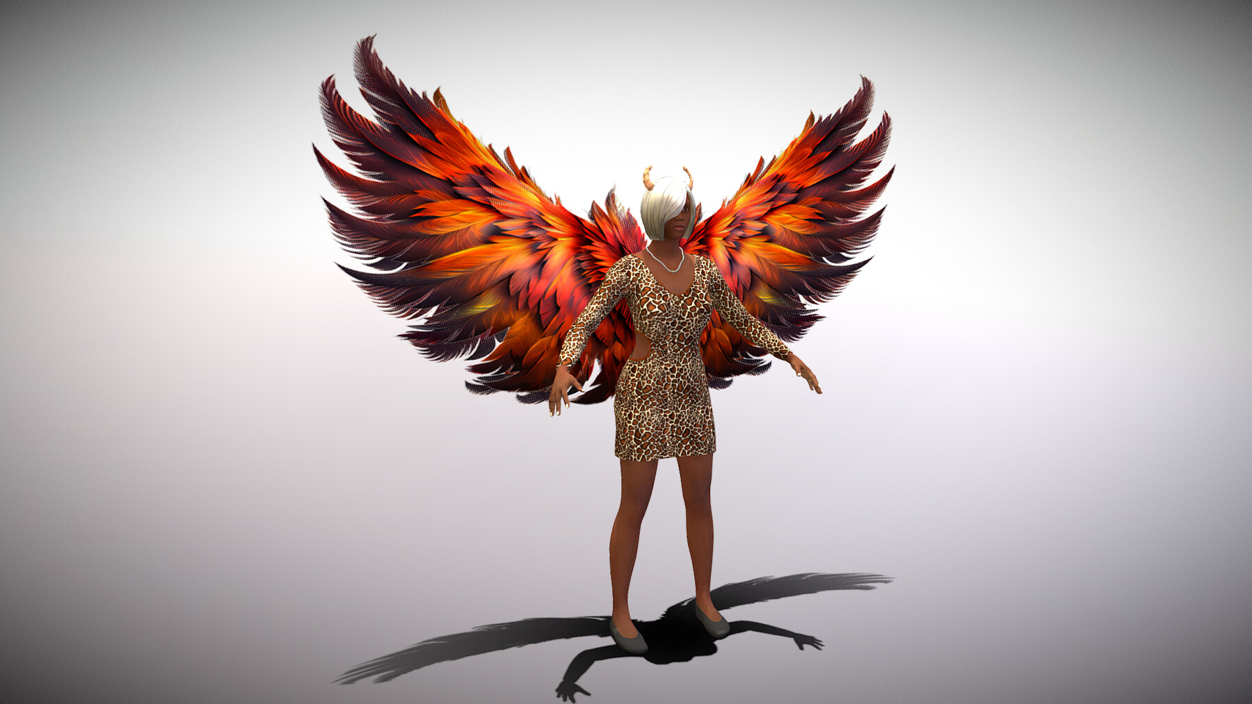 ArtStation - Animated Phoenix Wings Low-poly 3D model | Game Assets
