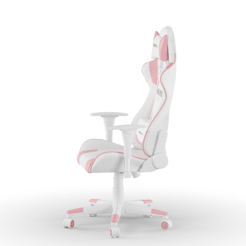 Bonzy home gaming discount chair pink and white