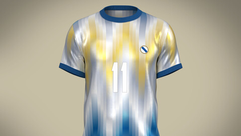 Soccer Football White Jersey Player-11