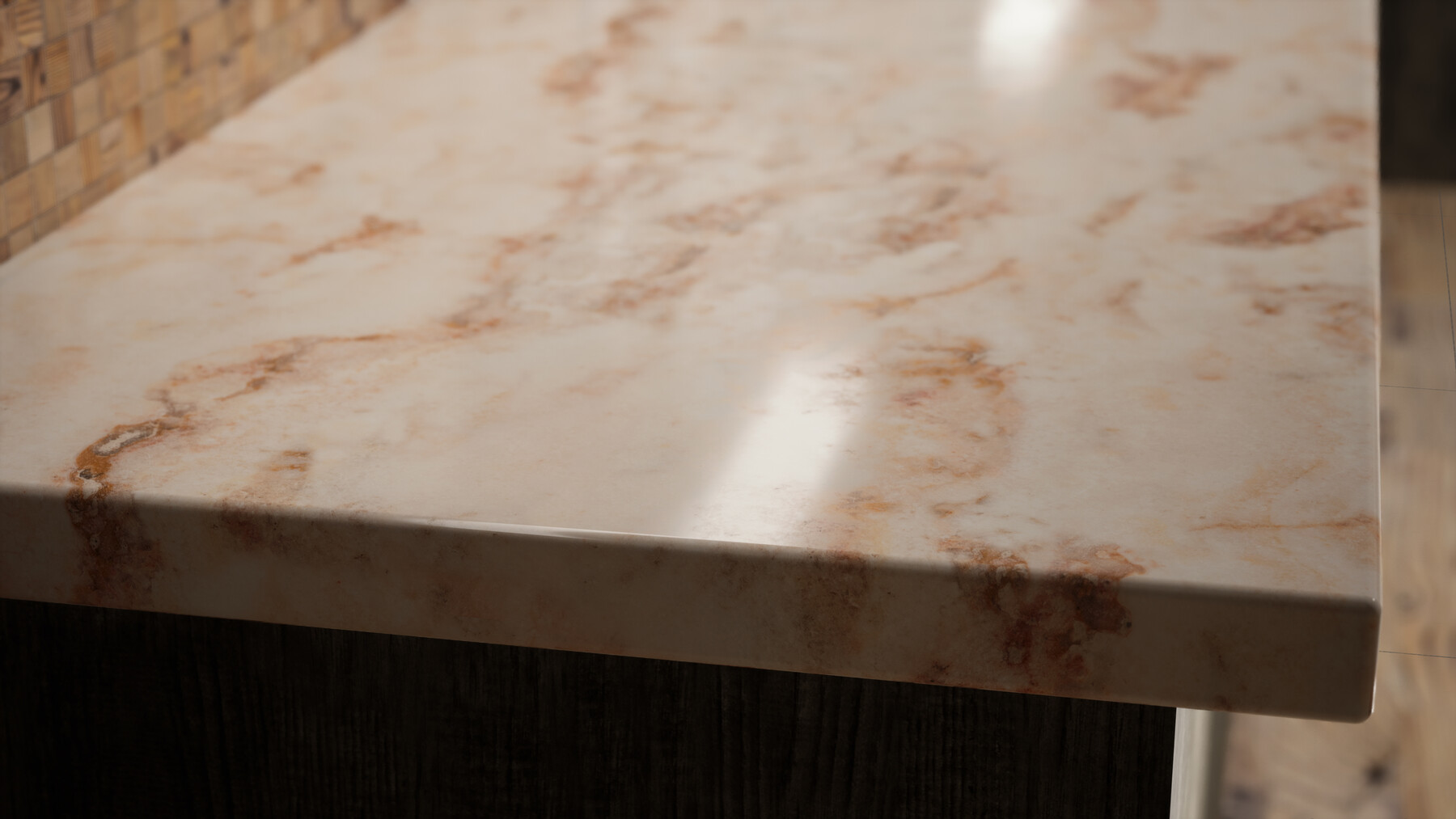 ArtStation - Travertine Rose - Countertop | Resources