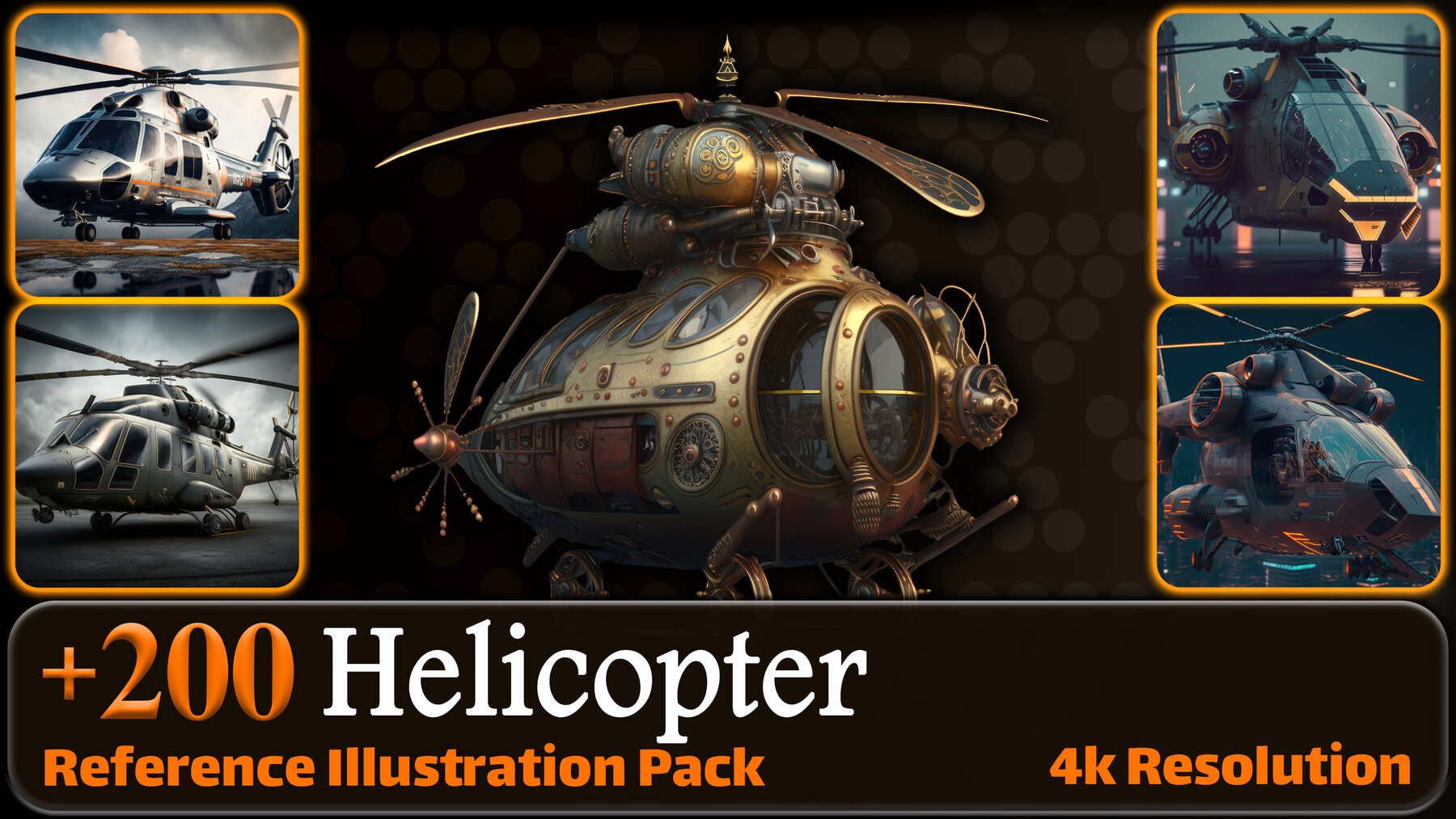 ArtStation - 200 Helicopter Reference Pack | 4K | v.3 | Artworks