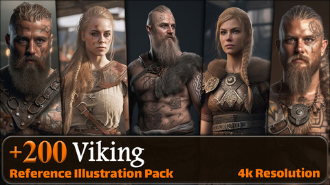 200 Realistic Viking Reference Pack | 4K | v.1