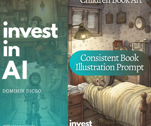 ArtStation Consistent Children Book Illustrations Prompt Midjourney