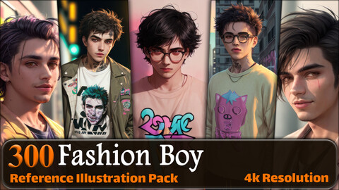 300 Fashion Boy Reference Pack | 4K | v.2