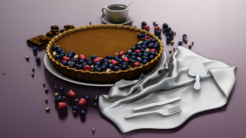 Chocolate cake  3D model