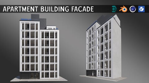 Apartment Building Facade 01