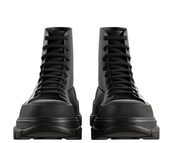 ArtStation - Alexander McQueen Tread Slick Boots in Black
