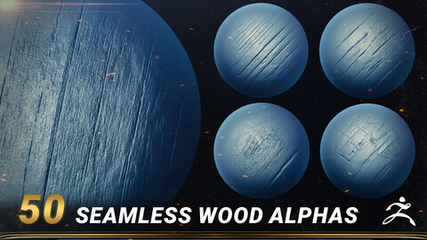 50 Seamless Wood Alphas