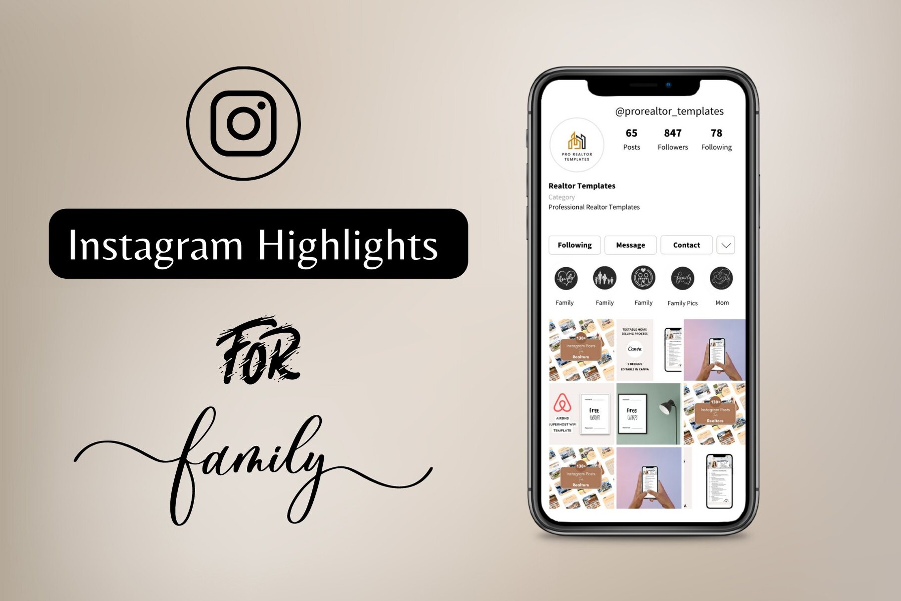 30 Instagram Stories Highlight Covers – Free PSD Templates