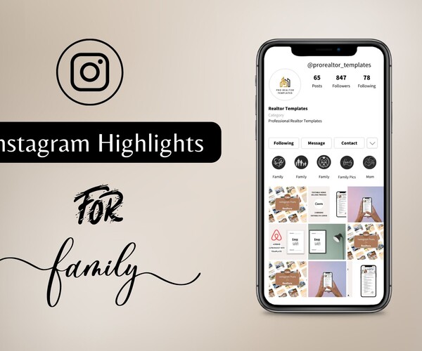 ArtStation Instagram highlight cover for family Artworks