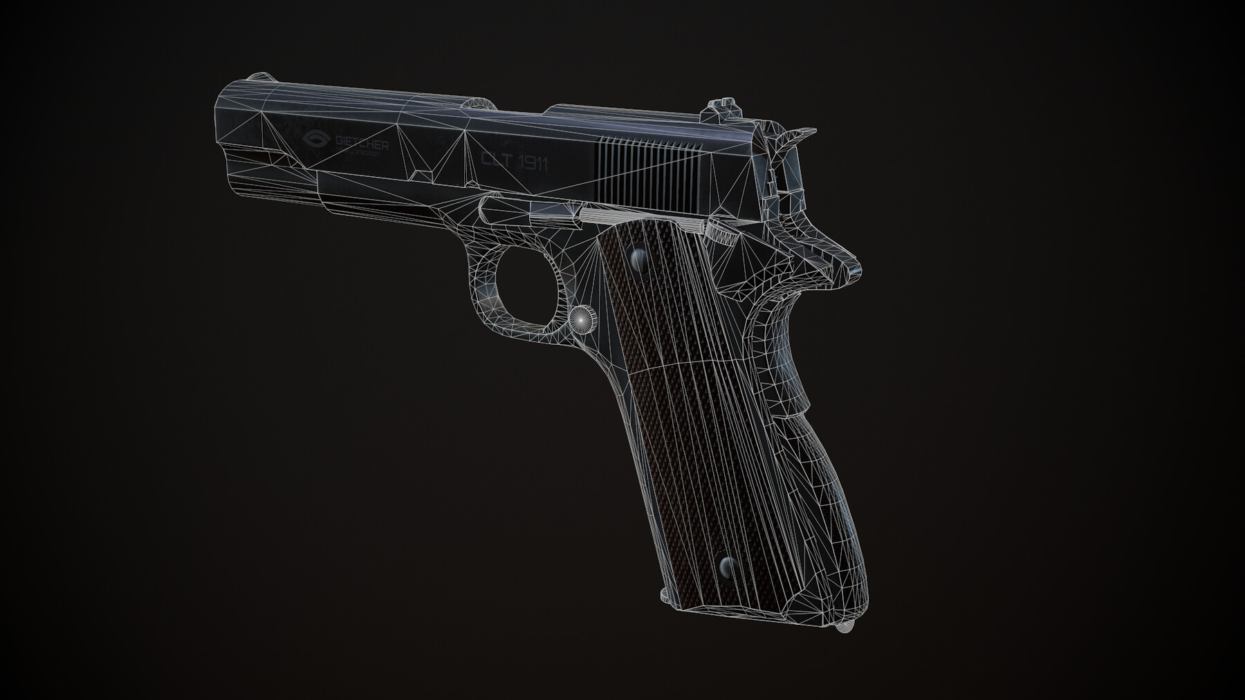 ArtStation - Пневматический пистолет (Colt 1911) | Game Assets