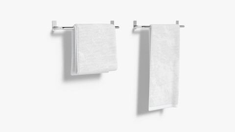 White Small and Big Towel Rail - hang bath towels sheet heated