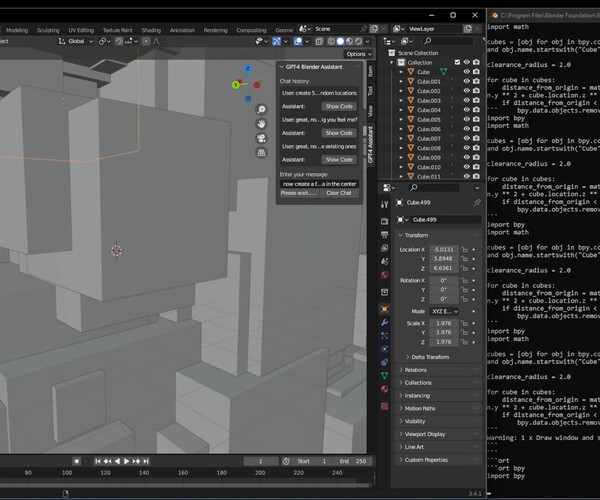 ArtStation GPT4 Addon for Blender This extension allows you to use