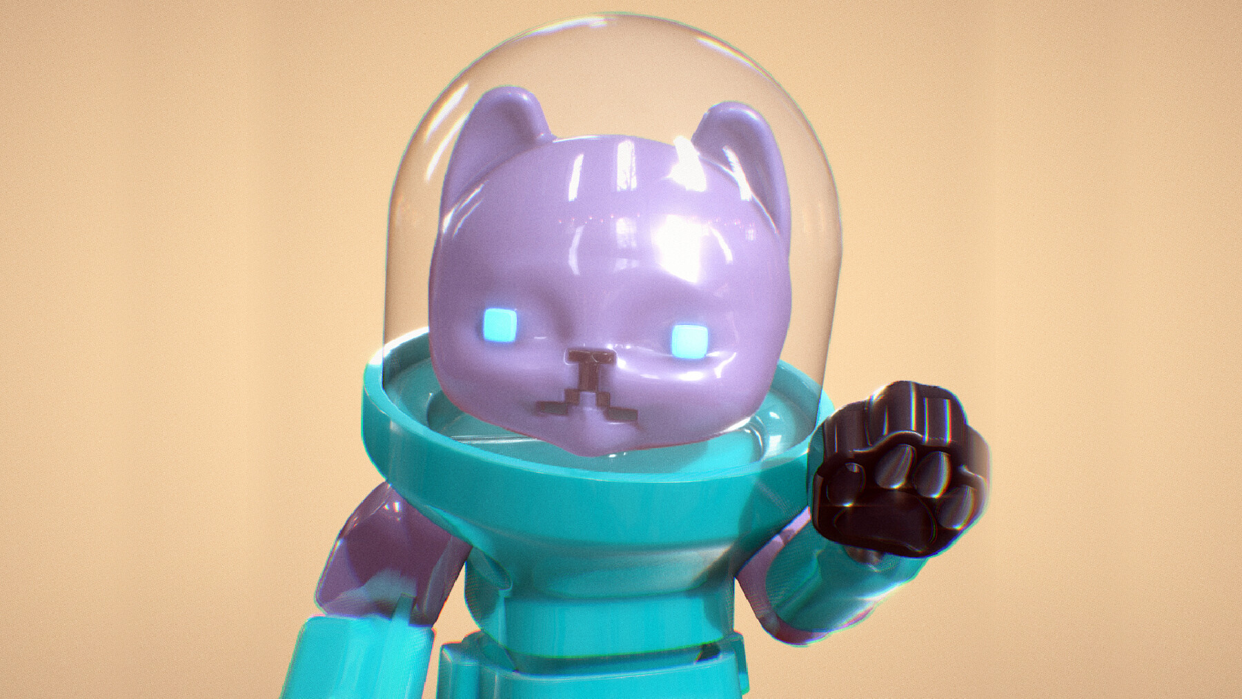 ArtStation - Robot Space Cat Figure STL file for 3D print. | Resources