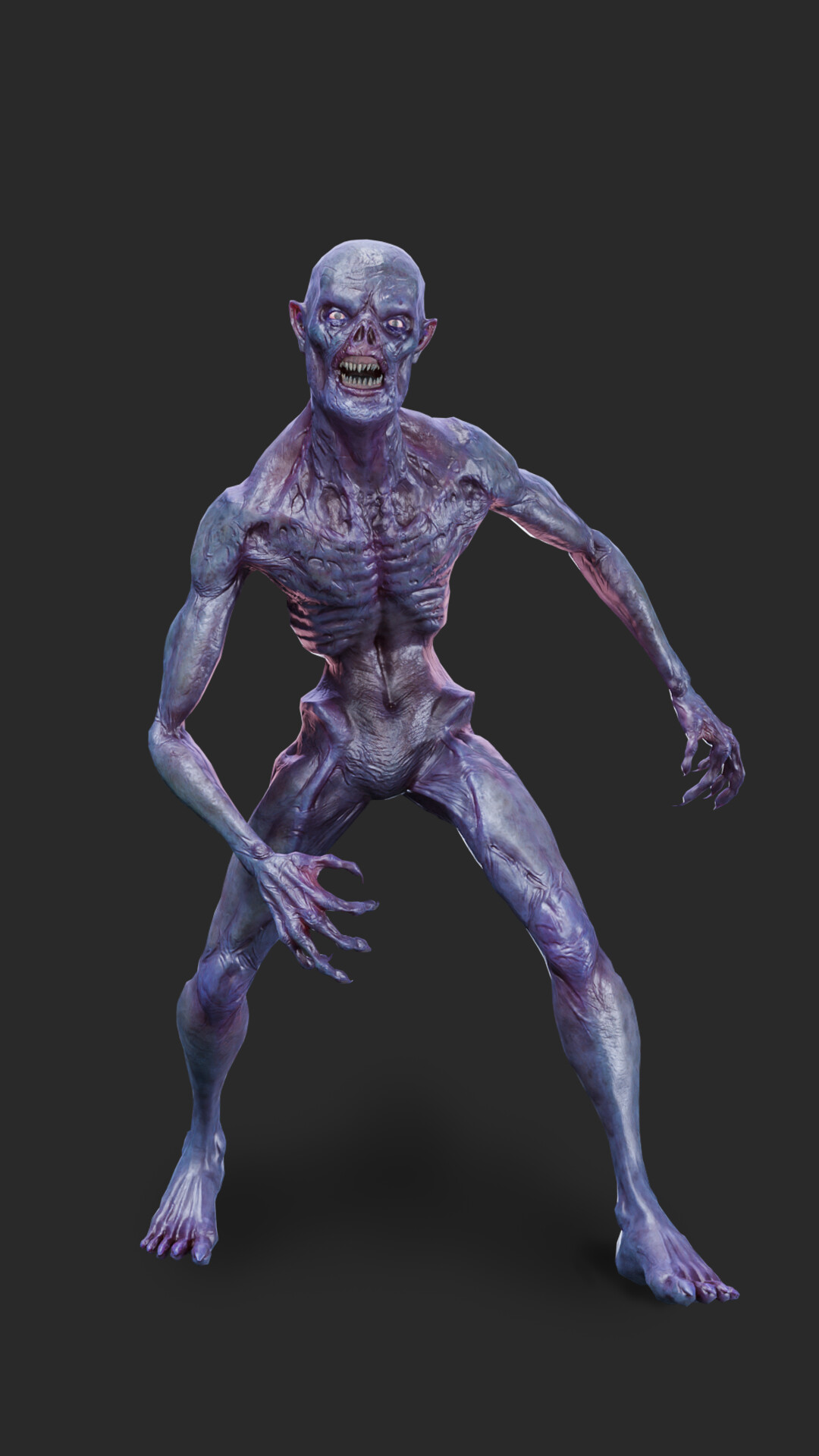 3D model Goul Zombie VR / AR / low-poly