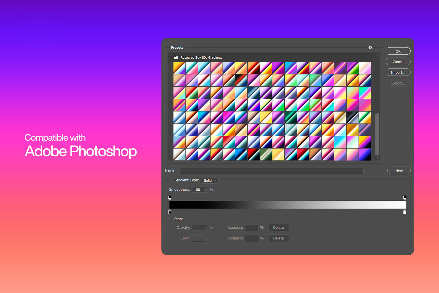 80s photoshop gradient download