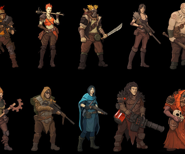 ArtStation - Post Apocalypse Characters | Game Assets