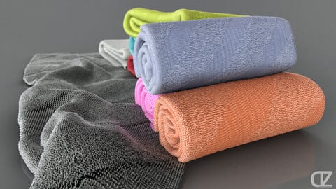 PBR - SBSAR AND MARMOSET - TOWEL FABRIC - 4K MATERIAL