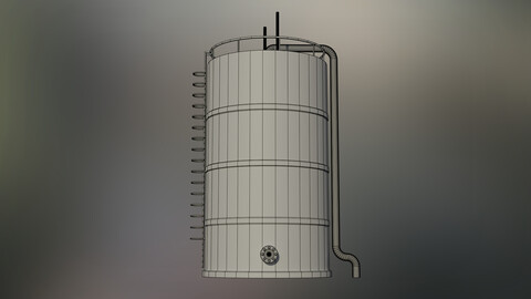 3D Industrial Xylene Storage Tank