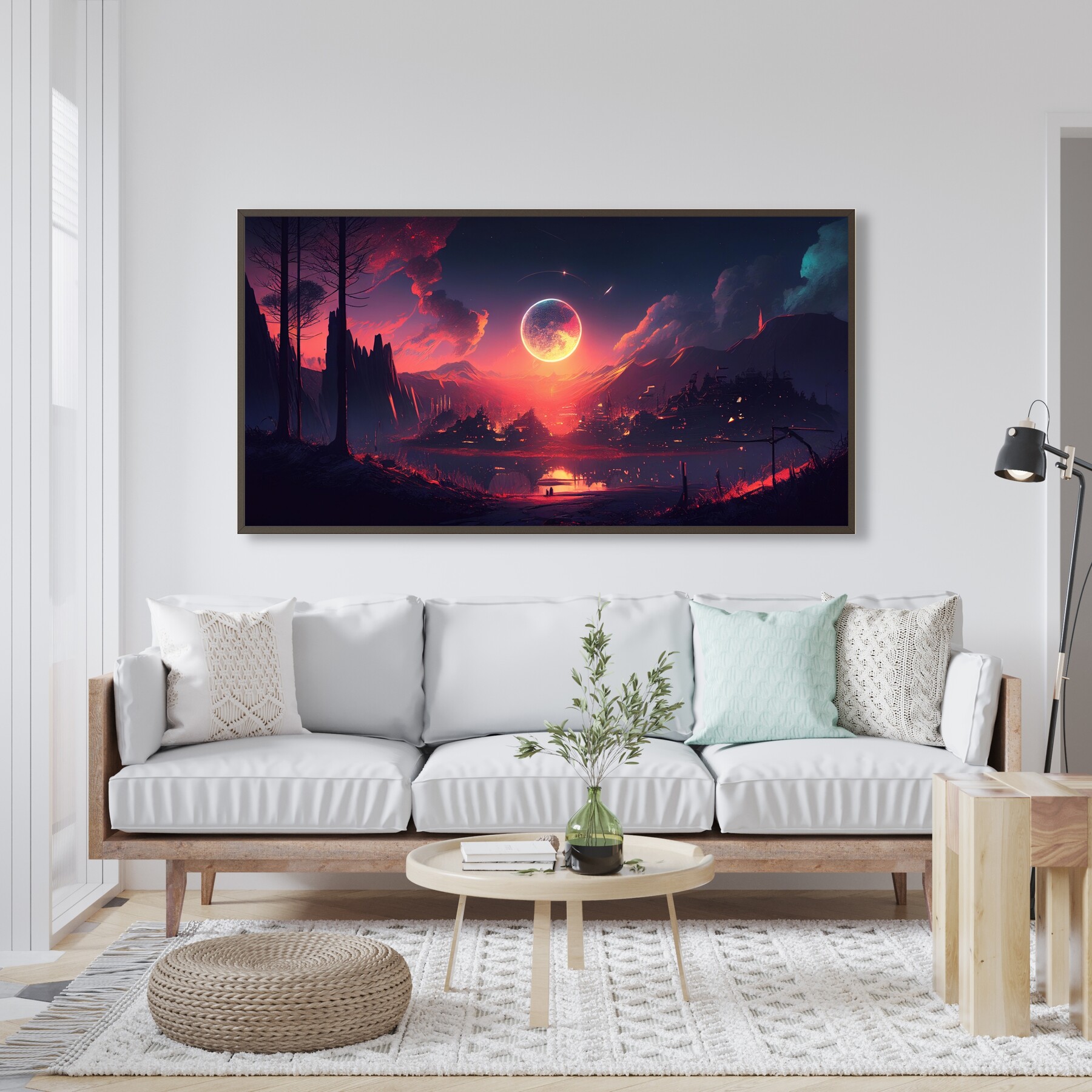 ArtStation Wall Art Digital, Home Decor Art, Sky Abstract Art