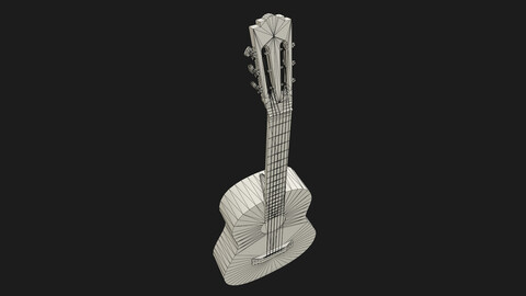 3D Acoustic Guitar model