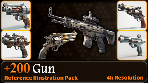 200 Gun Reference Pack | 4K | v.1