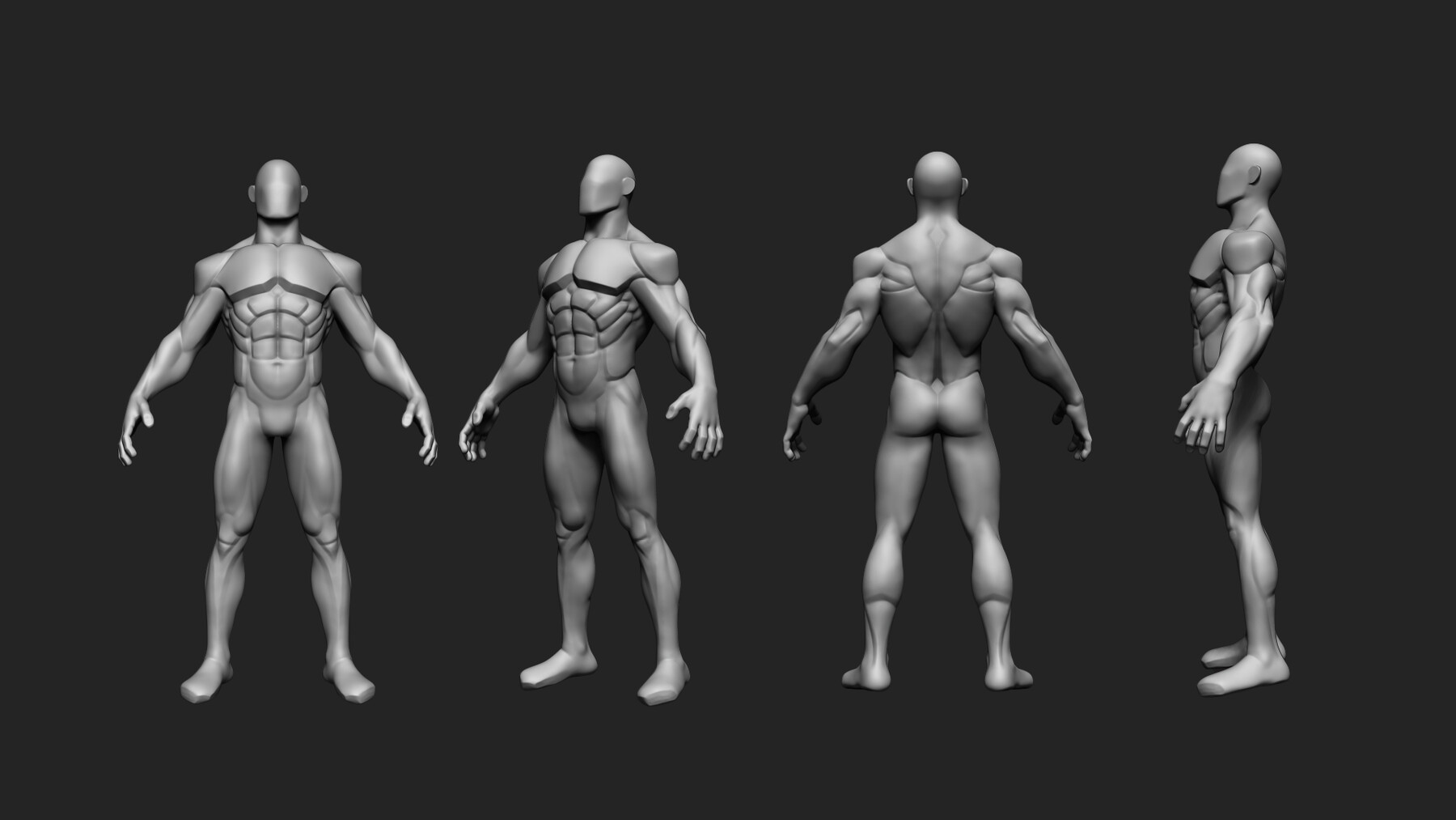 ArtStation - 11 Basemesh full body | Resources