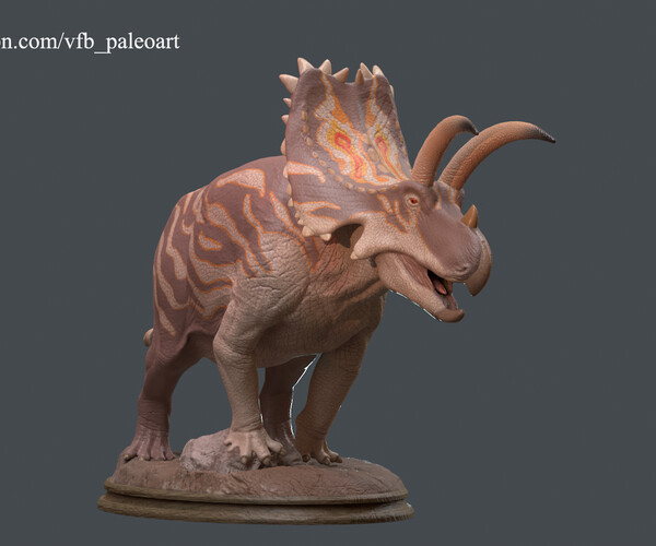 ArtStation - Coahuilaceratops magnacuerna - Statue for 3D printing ...