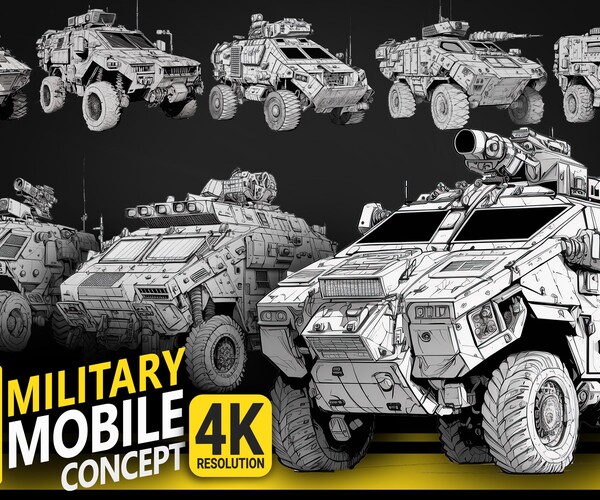 ArtStation - 400 Military Car Concept - Image References | 4K ...