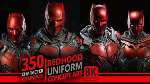 380 Redhood Concept Art - Character References | 8K Resolution