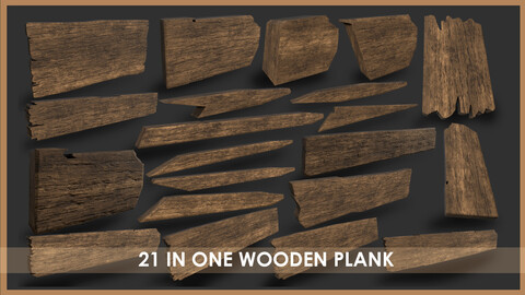 Wooden Plank Pack 21in1