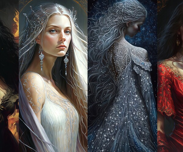 ArtStation - Goddesses of Splendor: A Gallery of 100 Divine Beauties ...