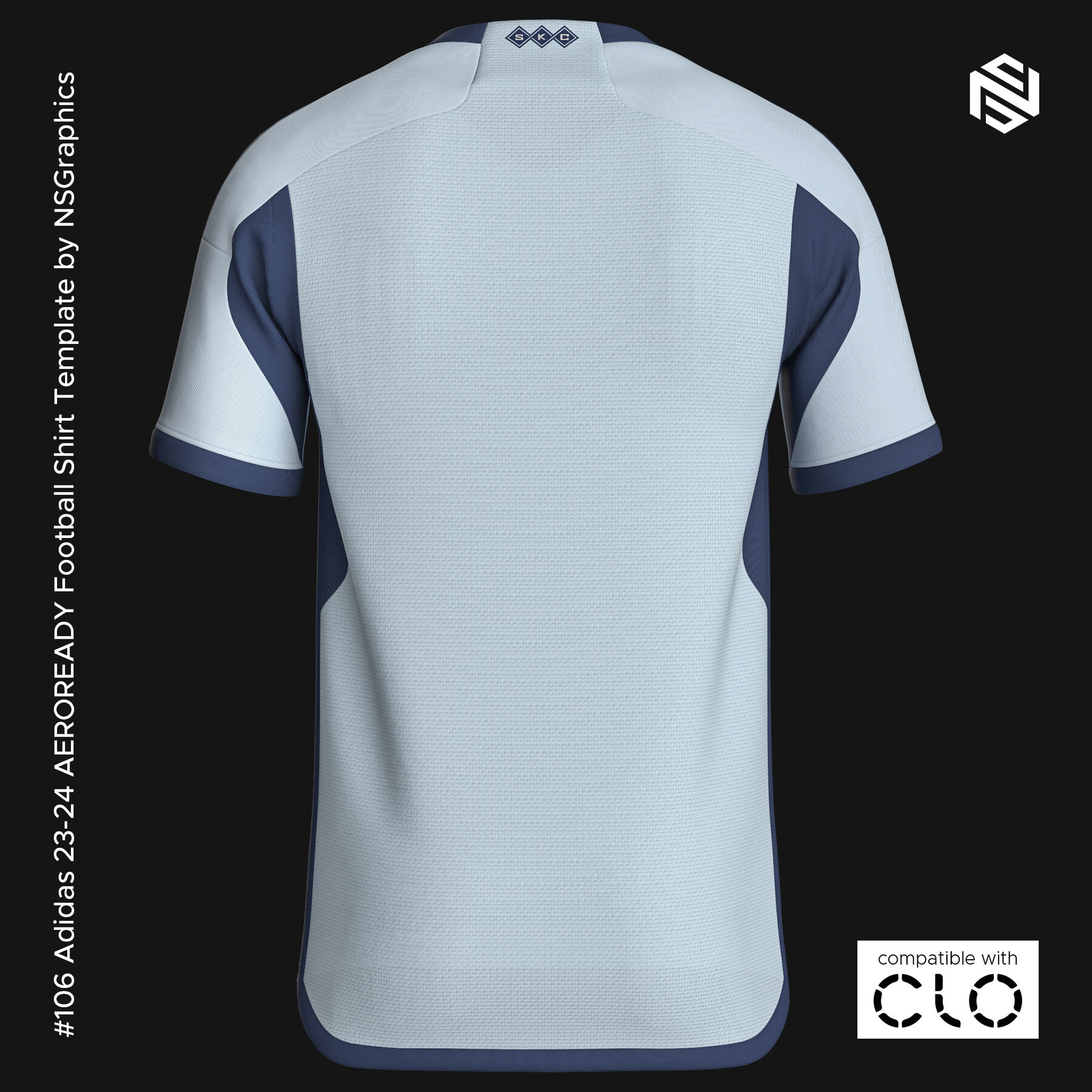 ArtStation - Adidas 23-24 AEROREADY Football Shirt Template for CLO 3D ...
