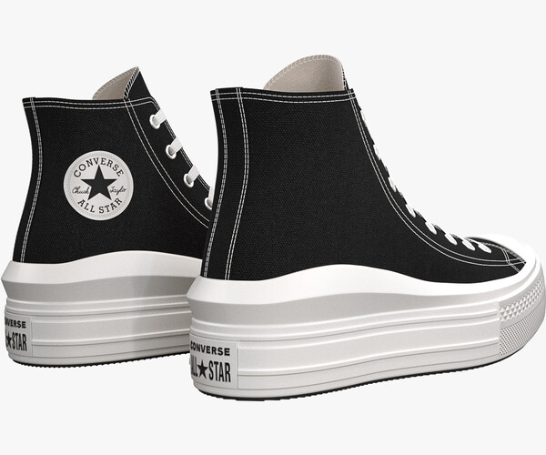 ArtStation - Chuck Taylor All Star Move Platform High Top Black | Resources