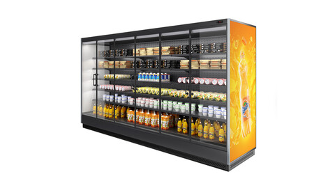 Vertical Refrigerated Display Case Tesey