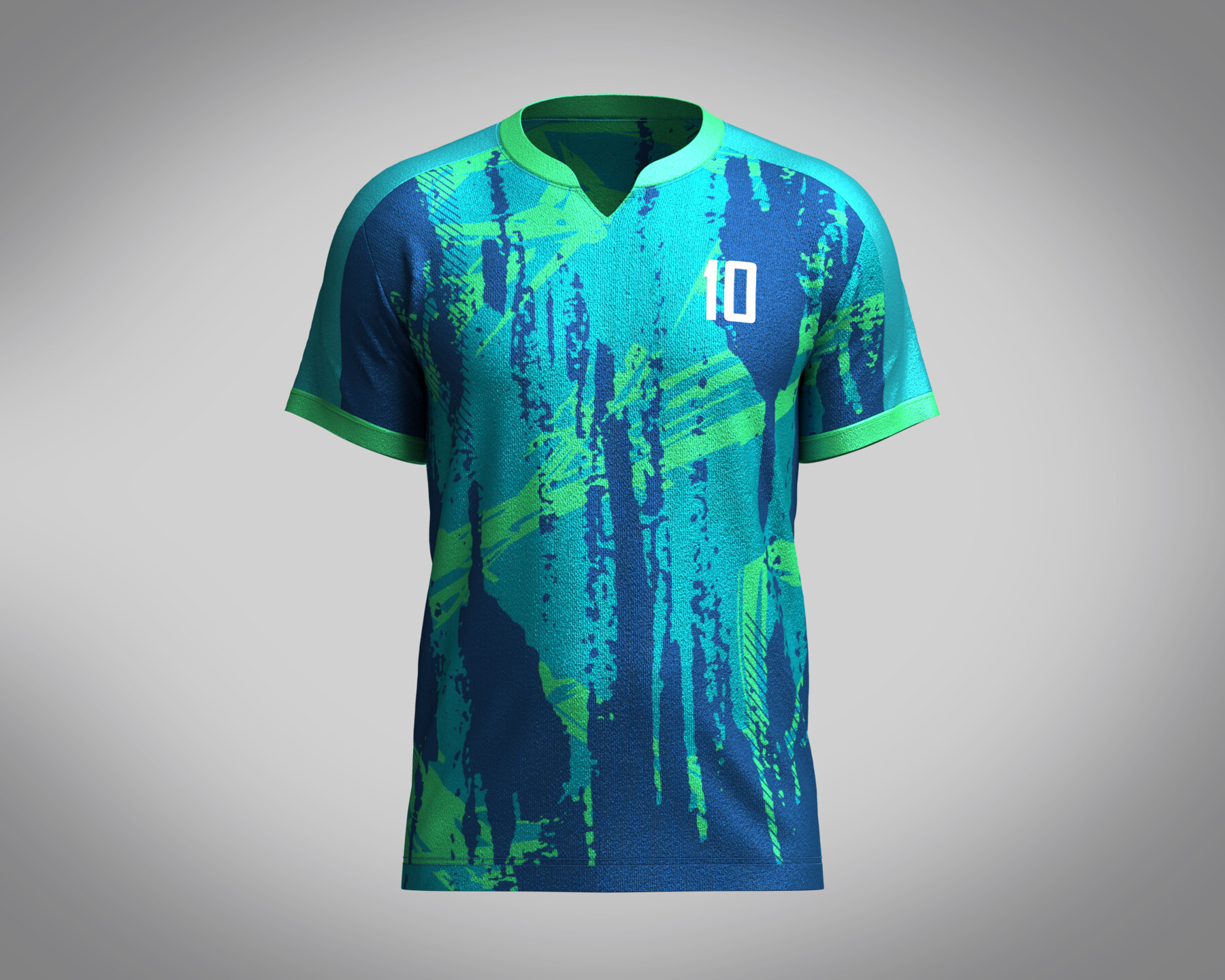 ArtStation - Mens Soccer Teaques Blue With White Jersey Player-10