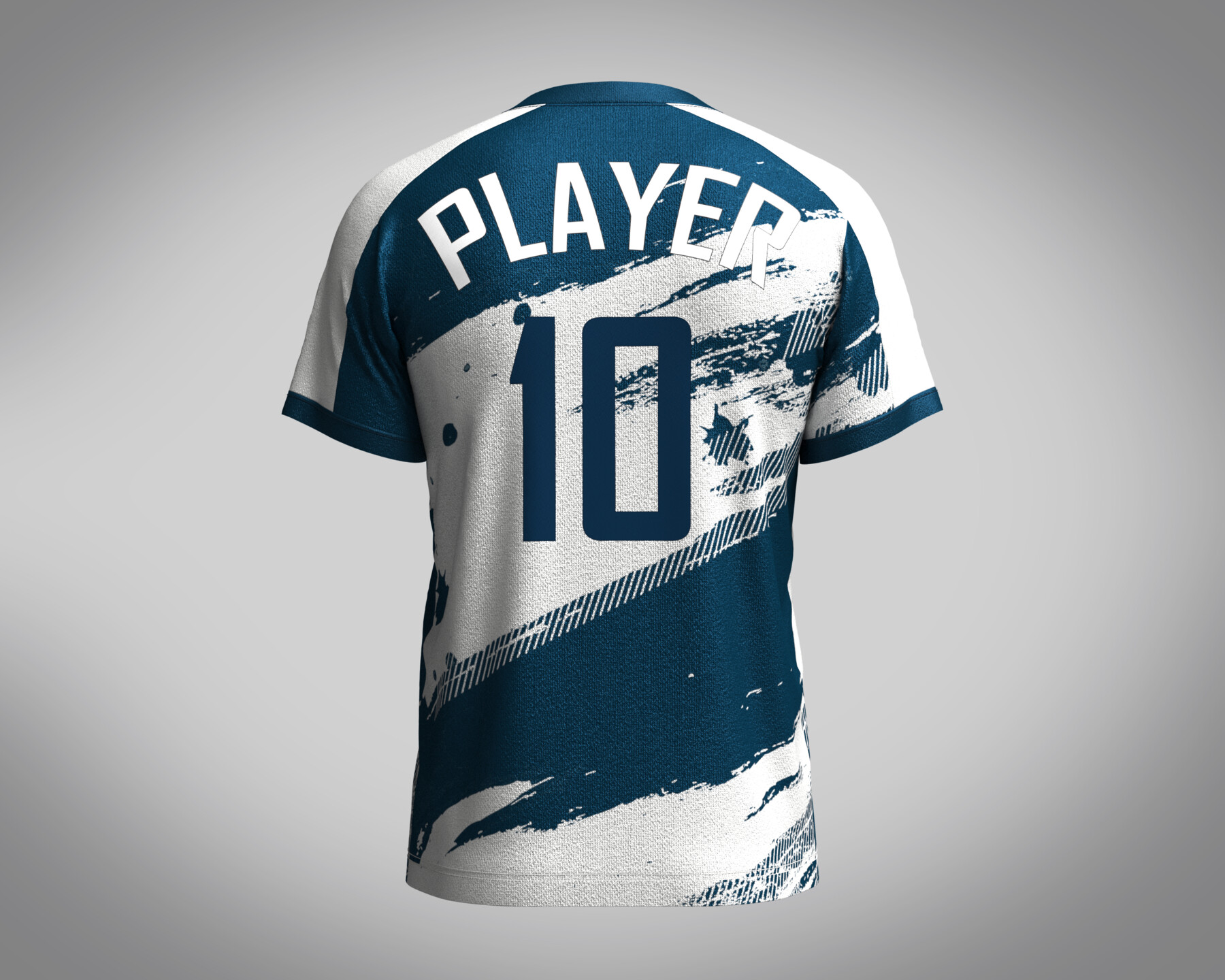 ArtStation Mens Soccer Blue and White Jersey Player10 Resources