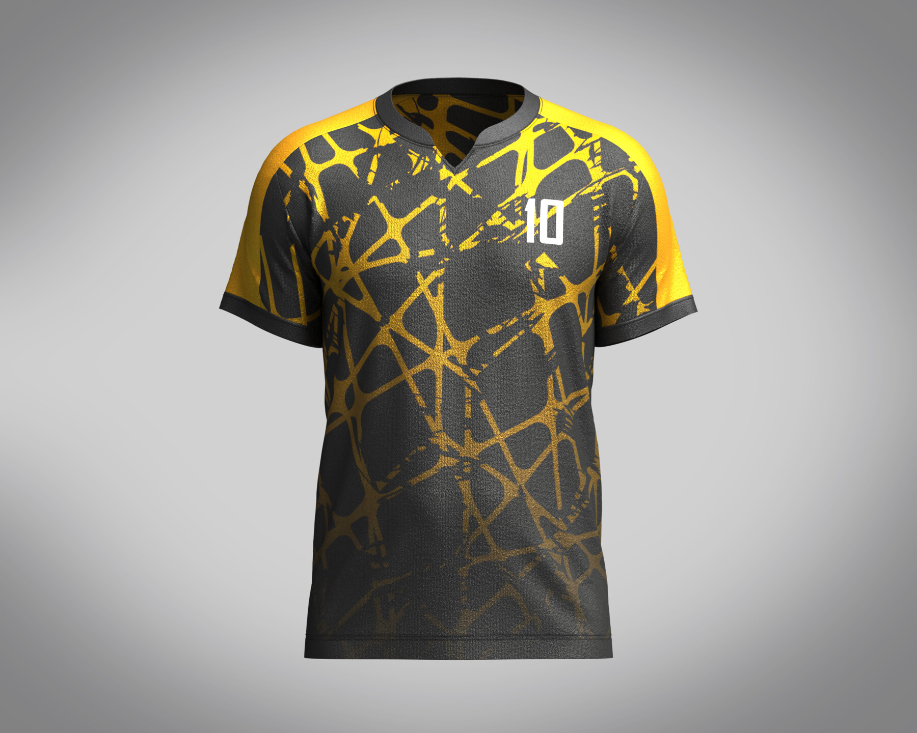 ArtStation - Mens Soccer Brown and Black Jersey Player-10