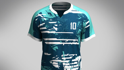 Mens Soccer Multi color Blue Jersey Player-10