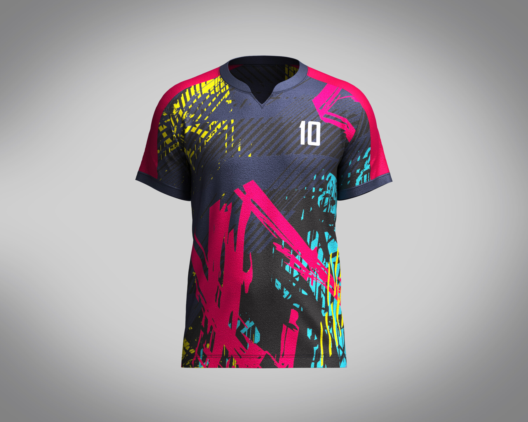 ArtStation - Mens Soccer Multi color Jersey Player-10 | Resources