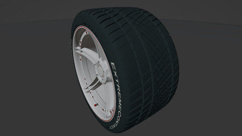 A1 Professional Racing Tire 3D model